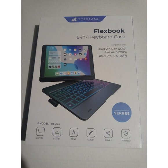 Typecase Flexbook Touch 6-in-1 Keyboard Case for iPad Pro 10.5 (2017) Ocean - Picture 5 of 16